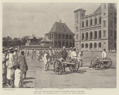 La guerra en Madagascar, una escena en Antananarivo de Frank Dadd
